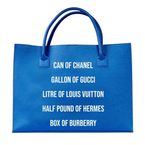 Blue Vegan Tote